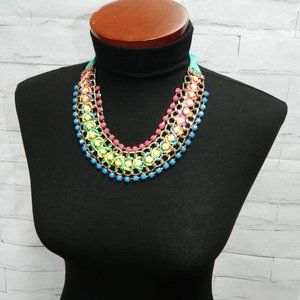 Bold Vibrant Handcrafted Collar Necklace *NWT
